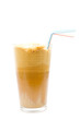 Greek cold coffee - frappe isolated on white