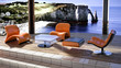 Salon avec vue sur la mer