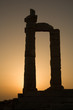 Temple of Poseidon at Cape Sounion at Sunset