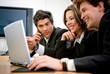Business group with laptop