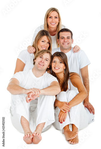 Happy group of friends Happy group of friends