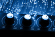 Fiber optics background with lots of light spots Fiber optics background with lots of light spots