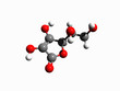 Illustration: Molecule 3 (Vitamin C) Molecule 3 (Vitamin C)