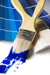 peinture bleue