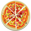 Pizza Slices on the Plate