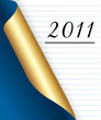2011 New year Blue and golden page background 2011 New year Blue and golden page background
