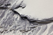 wind forms structures in the dunes at the beach
