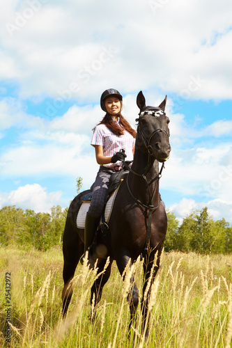 Lady on horse