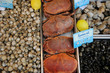 France, marché au poissons à Trouville