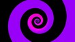 Spinning bunten hypnotischen logarithmischen Spirale Schleife