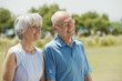 spain, mallorca, senior couple, portrait