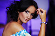 Photo: beautiful face on blured background beautiful face on blured background