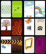 Front and back vertical business cards.