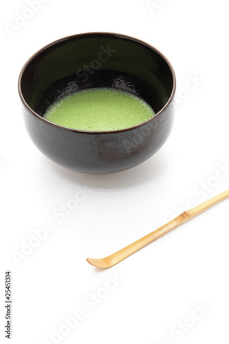 Photo: 抹茶と茶碗と茶杓 抹茶と茶碗と茶杓