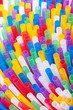 Colorful drinking straws background