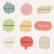 Vector set of vintage frames