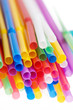 Colorful drinking straws background