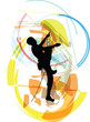 rock climber illustration