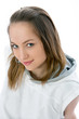 young woman posing in a studio young woman posing in a studio