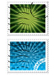 Abstract design on stamps Abstract design on stamps