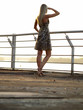 Blond lady looking ahead