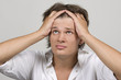 Upset young man