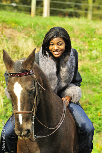 Photo: female horse rider female horse rider