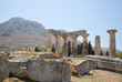 Temple of Apollo at Corinth, with Acrocorinth background