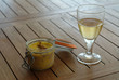 foie gras , vin blanc