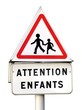 Panneau de danger ' enfants ' Panneau de danger ' enfants '