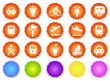 Transportation and Vehicle icons sun series