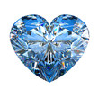 Heart shaped diamond isolated on white Heart shaped diamond isolated on white