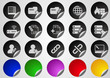 Transportation and Vehicle icons  Label Button series
