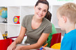 pretty preschool teacher
