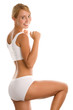 Young graceful woman wearing lingerie