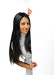 Indian girl presenting