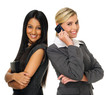 Cute attractive businesswomen
