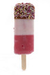 ice lolly with sprinkles over white