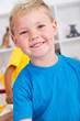 happy boy in preschool
