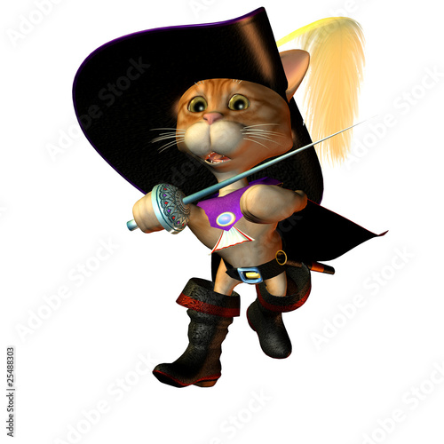Illustration: Gestiefelter Kater in der Offensive Gestiefelter Kater in der Offensive