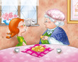 Nonna e nipote a colazione Nonna e nipote a colazione
