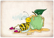 greeting card illustration for Jewish new year