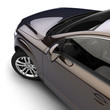 Car with a dark two-tone paint in the studio