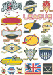 Vector: Ice Hockey elements & labels Ice Hockey elements & labels