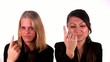 Two women with a wagging finger (1080i/PAL)