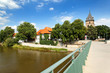 Blick auf Langer Wall und St. Bonifatius in Hameln