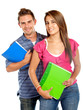 Young students couple