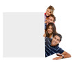 Group of people with a banner