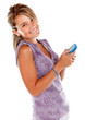 Woman texting on her mobile