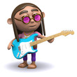 3d Hippy plays guitar 3d Hippy plays guitar
